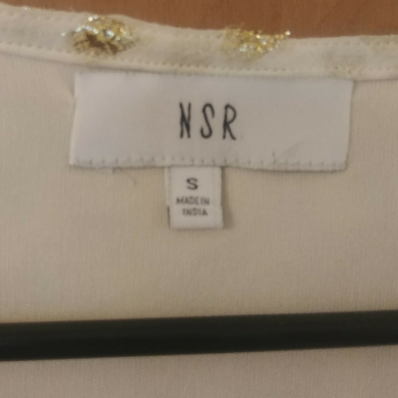 'Tyler' Metallic Long Sleeve Clip Dot Minidress by NSR (Nordstrom) SIZE SMALL - Picture 7 of 7